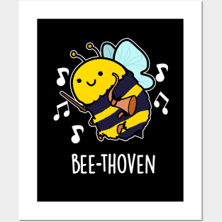 Bee-thoven Cute Music Bee Pun Posters and Art